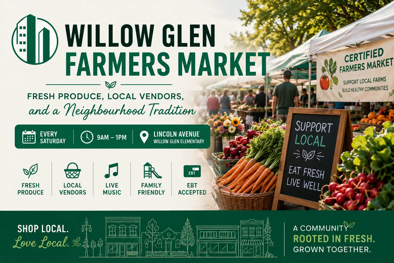 Willow Glen Farmers Market Fresh Produce, Local Vendors, and a Neighbourhood Tradition